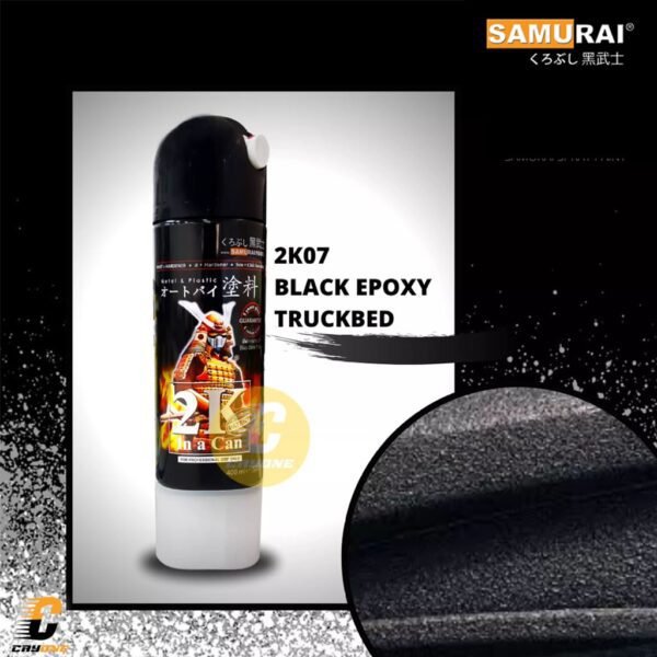 Samurai Paint Cat Dasar Epoxy Truck Bed Black 2K07 (2K Coat) 400 mL