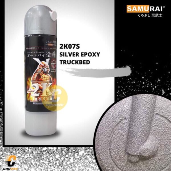 Samurai Paint Cat Dasar Epoxy Truck Bed Silver 2K07S (2K Coat) 400 mL