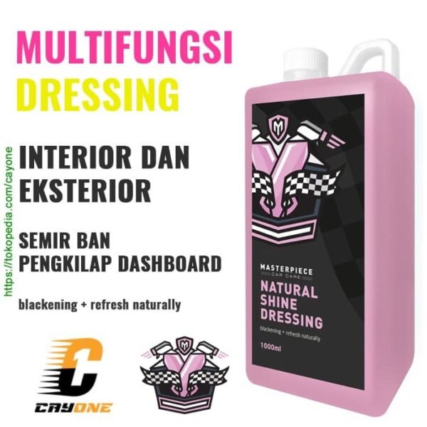 Masterpiece Natural Shine Dressing 1 Liter - Pengkilap Ban & Dashboard