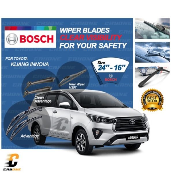 BOSCH Wiper Blade TOYOTA KIJANG INNOVA H307 1 Set 24 - 16 inch