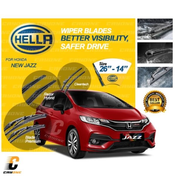 HELLA Wiper Premium Quality HONDA NEW JAZZ 1 Set 26 - 14 inch