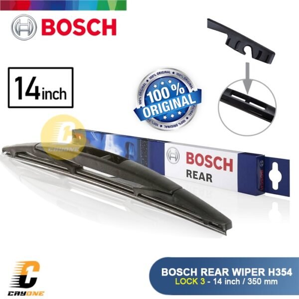 BOSCH Rear Wiper Blade (Wiper Belakang) Roc Lock 3 H354 350mm 14 inch