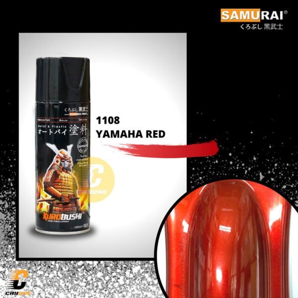 Samurai Paint Cat Semprot Metallic 1108 Yamaha Red 400 mL
