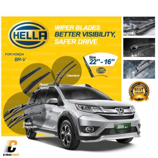 HELLA Wiper Premium Quality HONDA BRV 1 Set 22 - 16 inch
