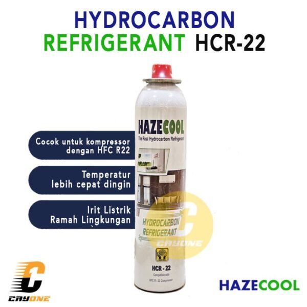 Hazecool Hydrocarbon Refrigerant HCR 22 Pengganti freon AC & Pendingin
