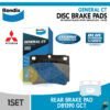 BENDIX Brake Pad Kampas Rem Belakang MITSUBISHI NEW PAJERO SPORT DAKAR GCT DB1390