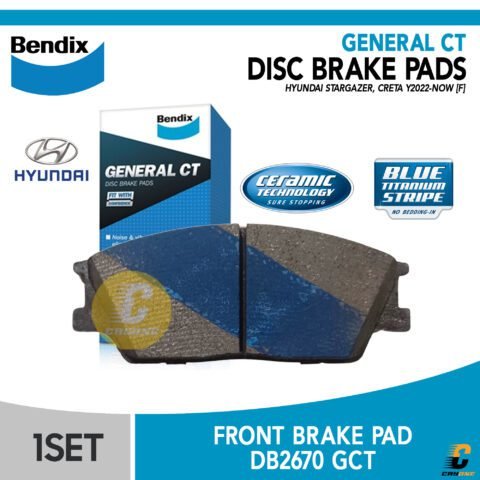 BENDIX Brake Pad Kampas Rem Depan HYUNDAI STARGAZER CRETA GCT DB2670