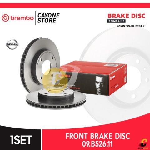 BREMBO Prime Brake Disc Kampas Rem depan NISSAN GRAND LIVINA 09 B526 11 / 09.B526.11