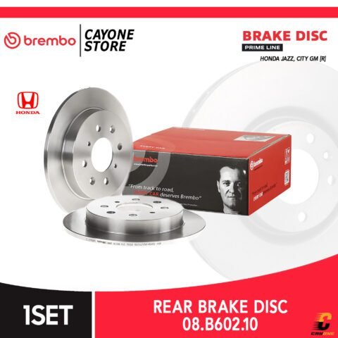 BREMBO Prime Brake Disc Kampas Rem Belakang HONDA JAZZ GE CITY GM 08 B602 10 / 08.B602.10