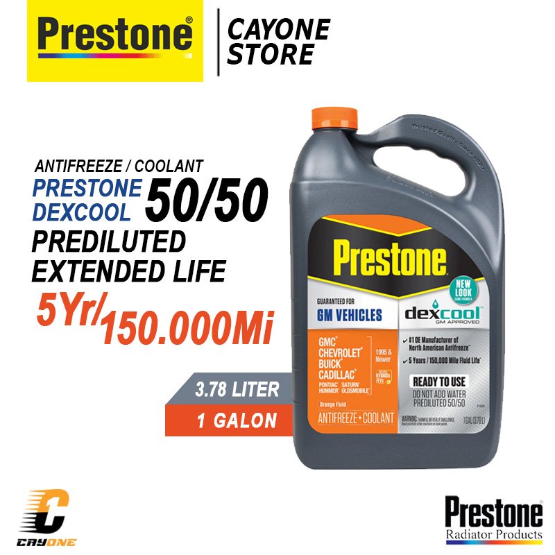 PRESTONE DexCool Prediluted 50/50 Antifreeze Radiator Coolant 3.78 L