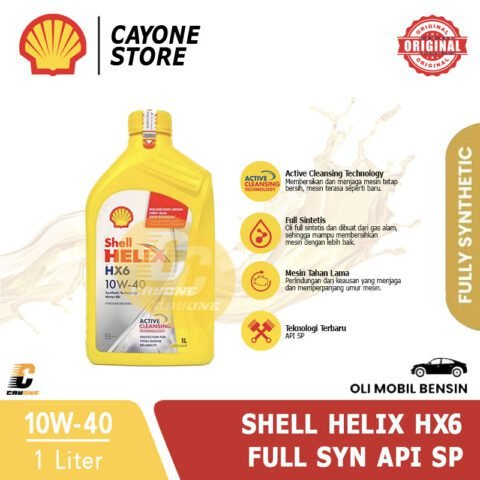 SHELL Oli Mobil Helix HX6 Synthetic 10W-40 API SP 1 L