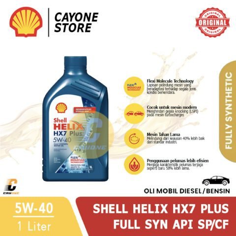 SHELL Oli Mobil Helix HX7 Plus Full Synthetic 5W-40 API SP/CF 1 L