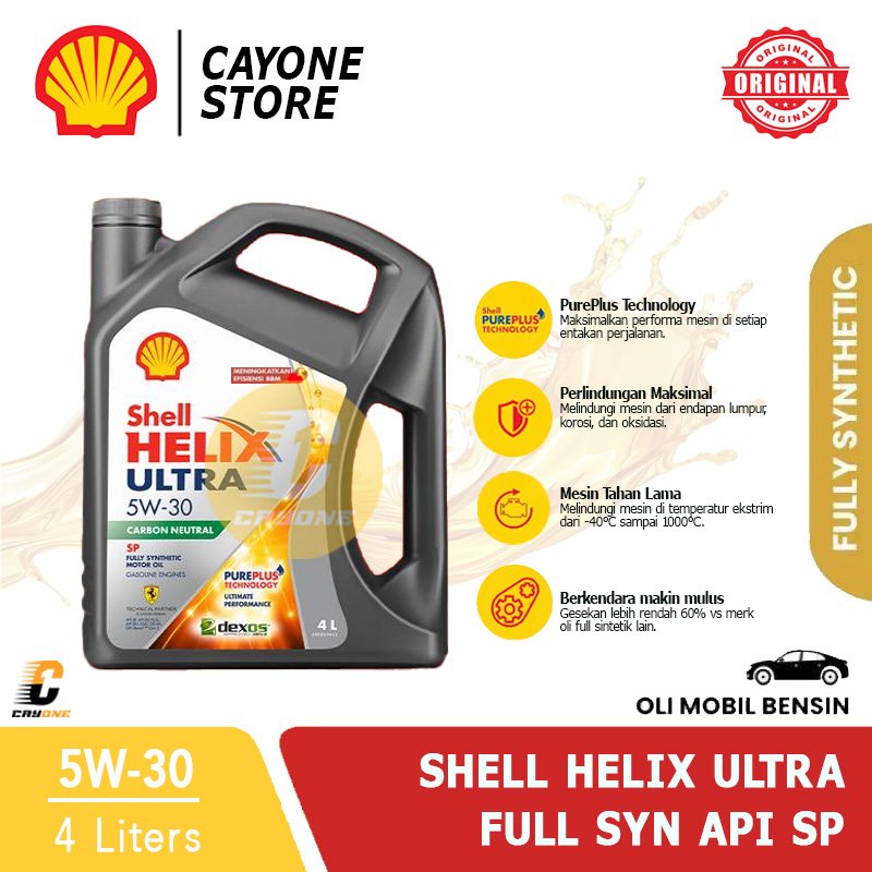 SHELL Oli Mobil Helix Ultra Full Synthetic 5W-30 API SP 4 L