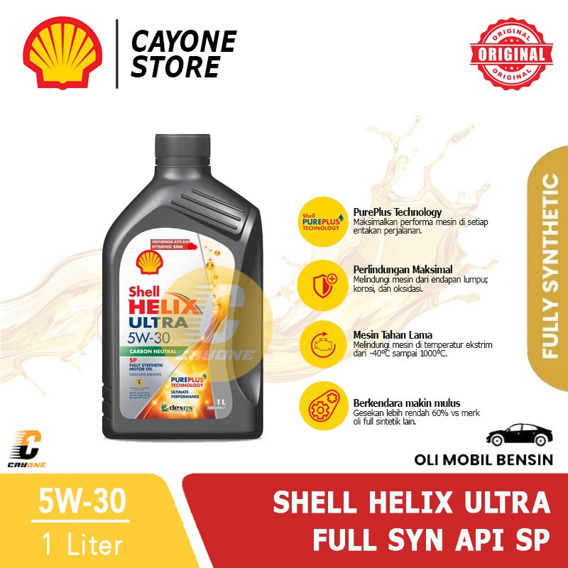 SHELL Oli Mobil Helix Ultra Full Synthetic 5W-30 API SP 1 L